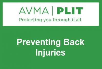 Preventing Back Injuries – AVMA PLIT Online Training System